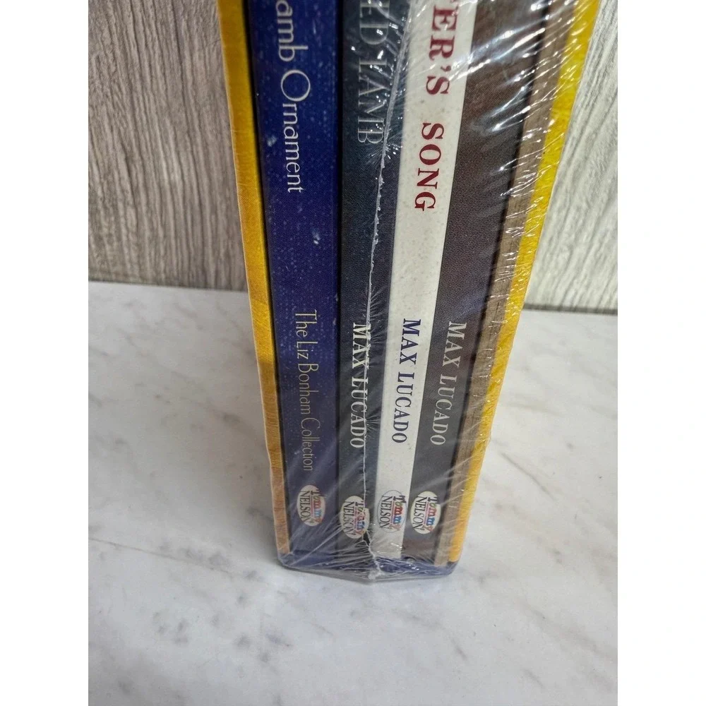Max Lucado Christmas Collection 3 Book Boxed Set with Crippled Lamb Ornament NEW